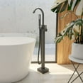 thumbnail image 2 of Contemporary Freestanding Gooseneck Tub Faucet, 2 of 2