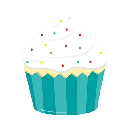 Eureka Cupcake Paper Cut-Outs, 36 Per Pack, 3 Packs