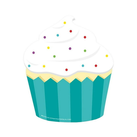 Eureka Cupcake Paper Cut-Outs, 36 Per Pack, 3 Packs