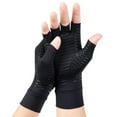 thumbnail image 5 of Copper Compression Arthritis Gloves,Arthritis Pain Relief Gloves,Fingerless Arthritis Carpal Tunnel Pain Relief Gloves,Hand Support Wrist Brace for Rheumatoid,Tendonitis,Swelling,Crocheting,Typing E5O, 5 of 5