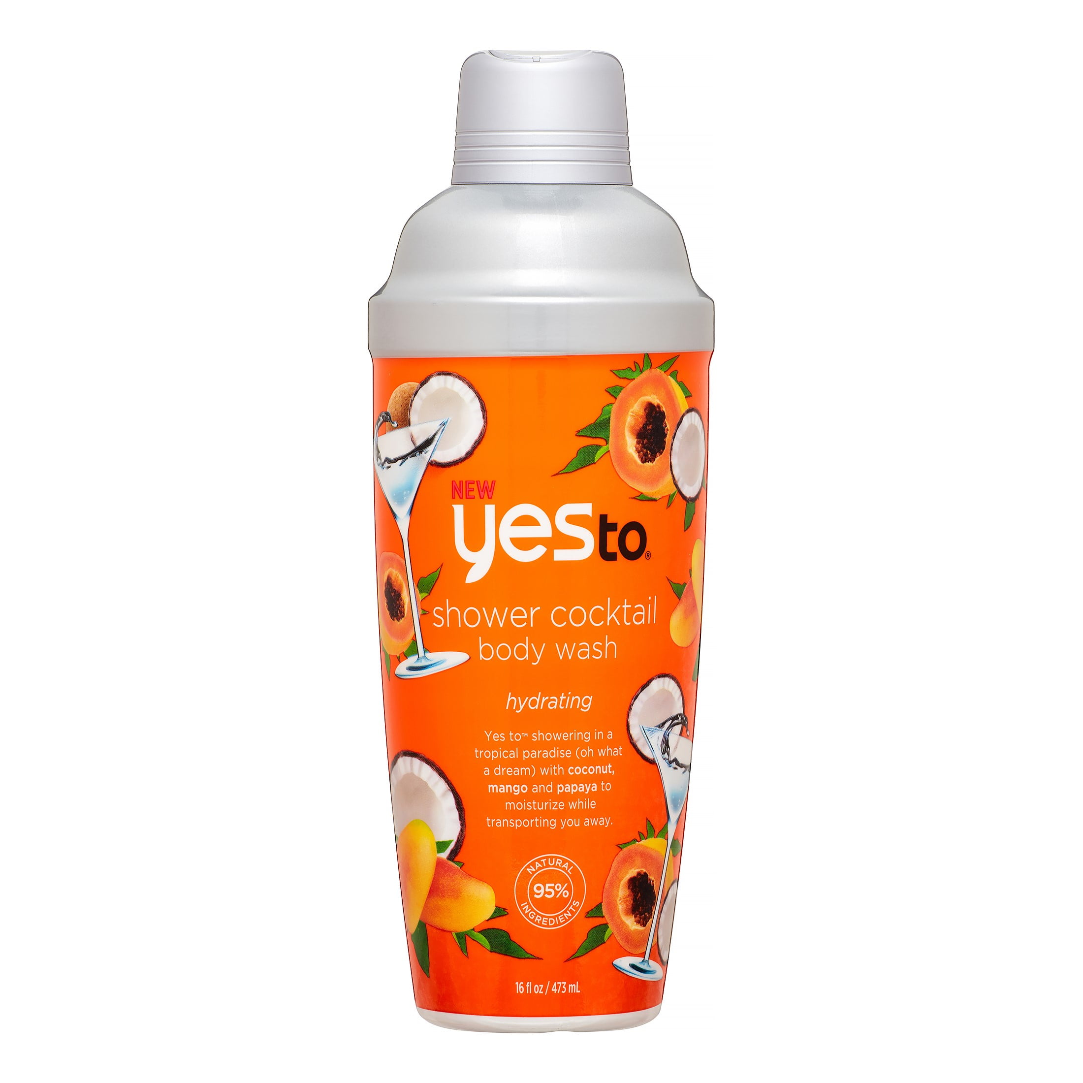 Yes To Shower Cocktail Tropical Blend Body Wash, 16 Oz