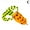 Orange, variant on Frog Lure 4cm Bass Trout Fishing Lures Soft Swimbait Hooks Double Bait N0Z0
