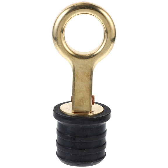 unbranded 1Pc Drain Plug Boat Scupper Plug Creative Boat Drain Hole Stopper (Golden)