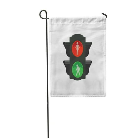 Signal Flag Hook SIDONKU Green Signal Traffic Light for People Red Access Allow Garden Flag Decorative Flag House Banner 12x18 inch ()