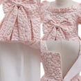 thumbnail image 5 of CAIVO Girls Style Girls Dress Baby Bow Puff Sleeve Princess Dress Short Sleeve Princess Dress Birthday Toddler Child Daily Wear, 5 of 5