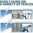 thumbnail image 4 of Adjustable Pool Pole Hooks Tool Skimmer Hangers Gardening for Hang Utensil Double Hanging Tool Tool for Rakes Skimmers, 4 of 8