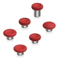 thumbnail image 4 of eXtremeRate 6 in 1 Metal Replacement Thumbsticks for Xbox Elite Series 2 Controller, Passion Red & Metallic Silver Swappable Magnetic Analog Stick Joystick Caps for Xbox Elite 2 Controller -Model 1797, 4 of 9
