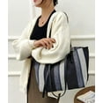 thumbnail image 3 of Kukuzhu Tote Bag Hobo Bag for Women Large Shoulder Bag Handbag Casual Satchel Chic Stripe Tote Bag for Beach Travel Work, 3 of 7