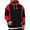 Wine, variant on Domuza Men Hoodies Cotton Long Sleeve Drawstring Sweatshirt Fall Winter Trendy Casual Color Block Baggy Pullover with Kanga Pocket Black 2XL