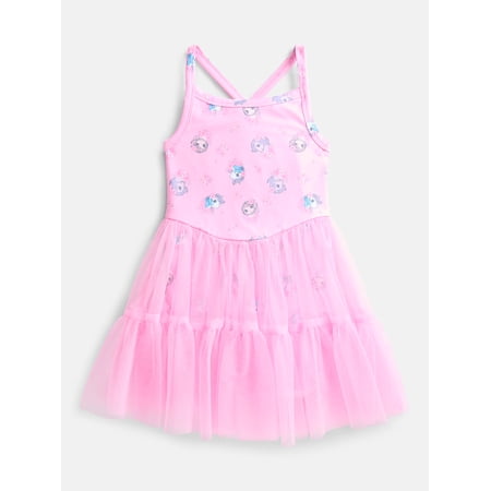 My Little Pony Toddler Girls' Sleeveless Romper with Tulle Skirt, Sizes 12M-5T