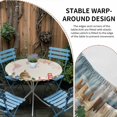 thumbnail image 5 of World Map Fitted Tablecloth with Elastic Edged, Round Table Cloth for Dining Table, Farmhouse Famous Building Tourism Bridge Waterproof Oil Proof Table Cover for Indoor Outdoor 36"-44", 5 of 8