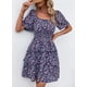thumbnail image 3 of Vestido PRETTYGARDEN 2025 Floral de Verano Boho Azul M, 3 of 8