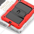 thumbnail image 3 of FJLBDE Case for iPad 6th / 5th Gen (2018 2017) / iPad Air 2 / iPad Pro 9.7 inch, Rugged Shockproof Tablet Cases Cover with Kickstand Shoulder Strap, Red, 3 of 7