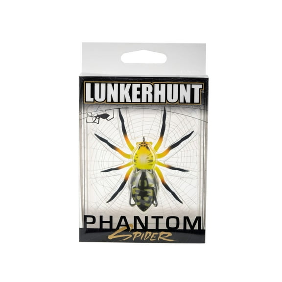 Lunkerhunt Phantom Spider Topwater Bait, Poison, 2.25 in, 1/2 oz