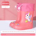 thumbnail image 1 of Botas de lluvia de goma impermeables para niños, zapatos de lluvia antideslizantes con bonito diseño de dibujos animados para niños y niñas, guardería, Rainboo para niños, 1 of 5