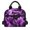 Purple Lightning Dinosaur, variant on HUIACONG Cartoon Axolotl with Star & Cloudy Galaxy Pattern Insulated Lunch Bag, Easy Clean Lining Removable Strap Aluminum Film Insulated Lunch Tote for Daily Use