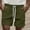 Army Green, variant on Mens Sweat Shorts Casual Stretch Elastic Waist Waffle Workout Gym Short 7 inch Inseam Running Short with Pocket