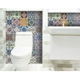 thumbnail image 3 of HomeRoots 400364 8 x 8 in. Linna Multi Blue Mosaic Peel & Stick Tiles, 3 of 6