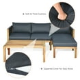 thumbnail image 7 of Gymax 3PCS Patio Acacia Wood Sofa Furniture Set Thick Cushion W/Nylon Rope Armrest, 7 of 7