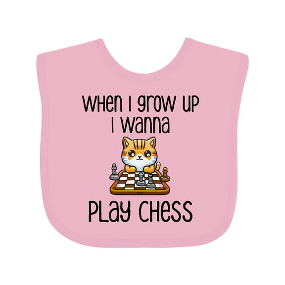 Inktastic Future Chess Player Boys or Girls Baby Bib