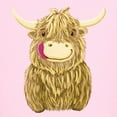 thumbnail image 3 of CafePress - Happy Highland Cow T Shirt - Light T-Shirt Kids XS-XL, 3 of 4