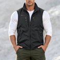 thumbnail image 6 of LEKWK Vest for Men Full Zip Stand Collar Sleeveless Jacket with Multi Zipper Pockets Lightweight Windproof Casual Outdoor Wear for Hiking Golf Fishing Black M, 6 of 6