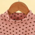 thumbnail image 4 of XBASW Toddler Baby Girls Long Sleeves T-Shirt Polka Dot Print Spring Tees for Kids Autumn Bottoming Shirt Top 1-10T, 4 of 9