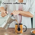 thumbnail image 2 of 1/3 Ceramic Coffee Mug - Novelty Music Note Mugs, Funny Music Note Coffee Mug | Guitars Piano Violin Musician Coffee Mug, Musical Notes Design Guitar Coffee Cup for Musical Teacher Music Lover, 2 of 18