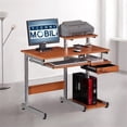 thumbnail image 2 of Scranton & Co Wood Computer Desk in Wood Grain, 2 of 4