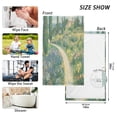 thumbnail image 6 of Yayeee 2 Pack Hand Towels for Bathroom 100% Cotton 16" x 28" Soft Absorbent Kitchen Towel, Art Garden Scene, 6 of 7