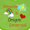 thumbnail image 4 of Inktastic Someone in Oregon Loves Me Boys or Girls Baby Bib, 4 of 4