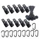 thumbnail image 5 of 30x/Set Clips para lona cuerdas de mosquetón herramientas de Camping Clip de lona de agarre reutilizable Estilo C, 5 of 8