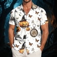 thumbnail image 2 of mgoYE Halloween Tshirt Men Funny Pumpkin T-Shirts Thanksgiving Graphic Tee Tops Shirt Men Size M, 2 of 9