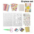 thumbnail image 1 of Juego De Accesorios Para Álbumes De Recortes, 53 Piezas, Accesorios Para Manualidades, Pegatinas Adhesivas, Esquinas De Fotos, Bolígrafos Metálicos, Punzones, Cinta De Encaje Jormftte 2034640, 1 of 7
