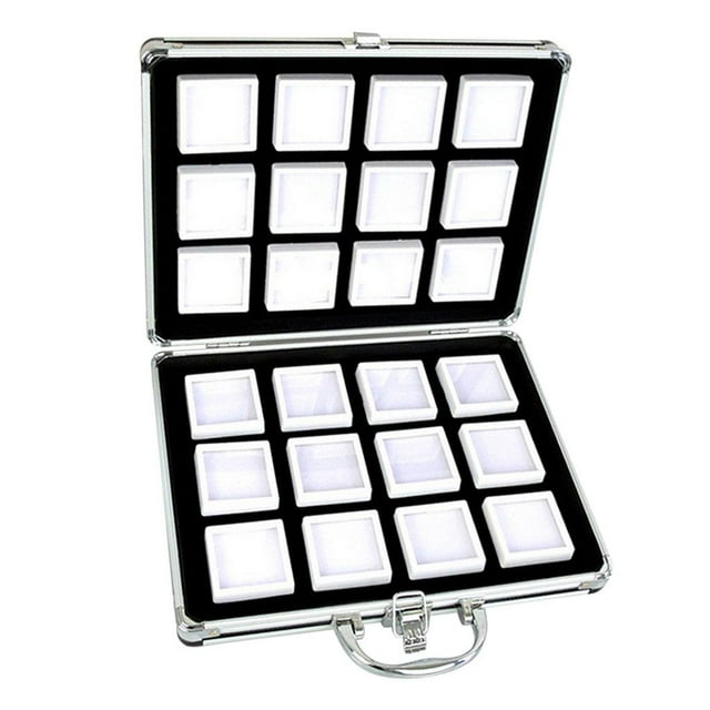 Diamond Storage Box Accessory Storage Case Beads Rhinestones Organizer Container Display Trays Shockproof Lockable Box - 5cm
