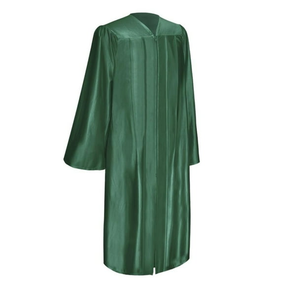 Endea Graduation Shiny Hunter Green Graduation Gown