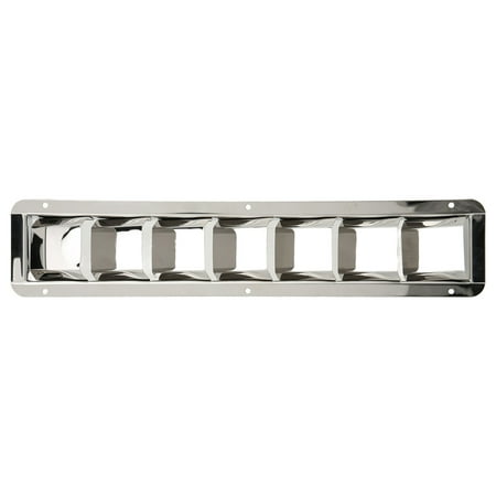 

Marine Vent Grill Cover 304 Stainless Steel Louver 7 Slots for Extractors Air Conditioning Units Kitchen Fan