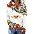 thumbnail image 2 of Ounisa Womens Oversized Hoodies Fleece Drawstring Retro Sweatshirts Fall Fashion Pullover Sweaters Winter Christmas Tree Santa Claus Heart Graphic Clothes, 2 of 5