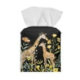 thumbnail image 2 of Psesaysky Stylish Tissue Box Holder Cute Giraffe Floral Square Tissue Cube Cover PU Leather Facial Organizer for Bathroom, Tabletop, Car, Night Stands, Office, Home, Kitchen, 5.1''X5.1''X5.5'', 2 of 7