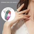 thumbnail image 3 of PULLIMORE Titanium Steel Spinner Ring, Moon Star Anxiety Fidget Band Men Women, 3 of 7