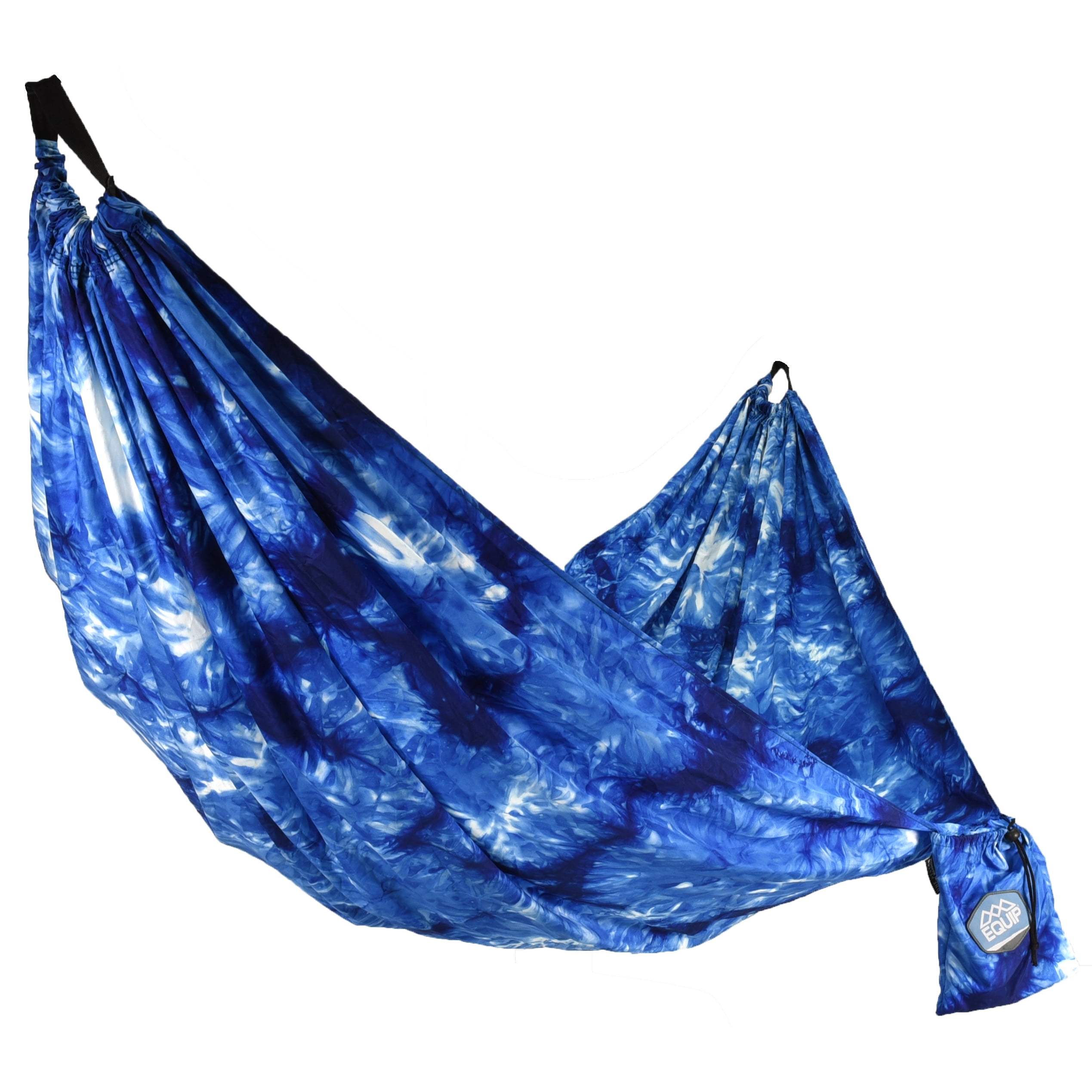 Equip® Craft-Dyed™ Recycled Polyester Travel Hammock, 1 Person Navy Blue, Size 108' L x 56' W