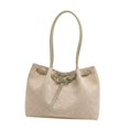 thumbnail image 2 of Bolso tote grande para mujer, bolso de mano informal de moda para primavera, verano y ocio urbano. Mango color caqui, 2 of 8