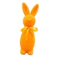 thumbnail image 3 of Figura de conejo de Pascua flocado, estatua de conejo, decoración de Pascua, linda mesa de espuma Naranja, 3 of 9