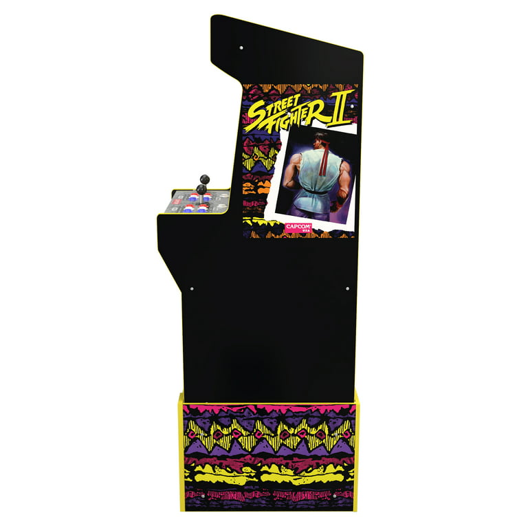 Arcade1UP Street Fighter Capcom Legacy Arcade with Riser and Lit 