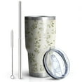 thumbnail image 2 of 30oz Pioneer Floral Pattern Tumblers Stainless Steel Tumbler with Lid and Straw,Vacuum Insulated Double Wall Travel Tumbler Cups Mug with Cleaning Brush for Coffee,Tea, 2 of 7