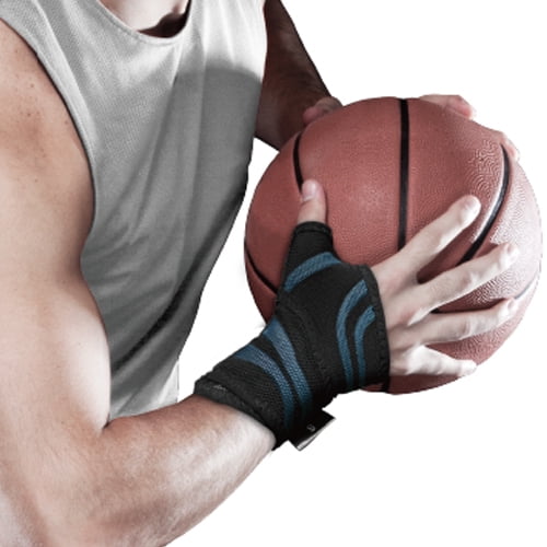 Daosport Muñequera Reforzada De Triple Compresion Confort Azul Mediana