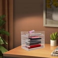 thumbnail image 4 of WHAMVOX 1Jgo Organizador De Oficina Acrílico Transparente Con Bandejas Apilables De Niveles, 4 of 7