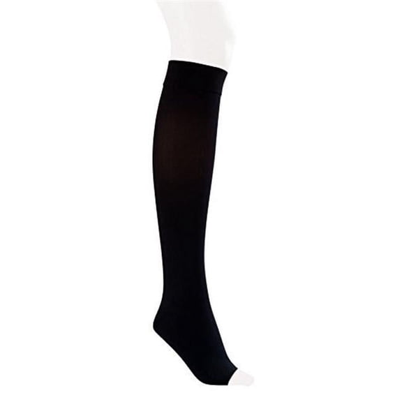 Jobst Opaque SoftFit 20-30 Open Toe Knee High Compression Stockings Black Large