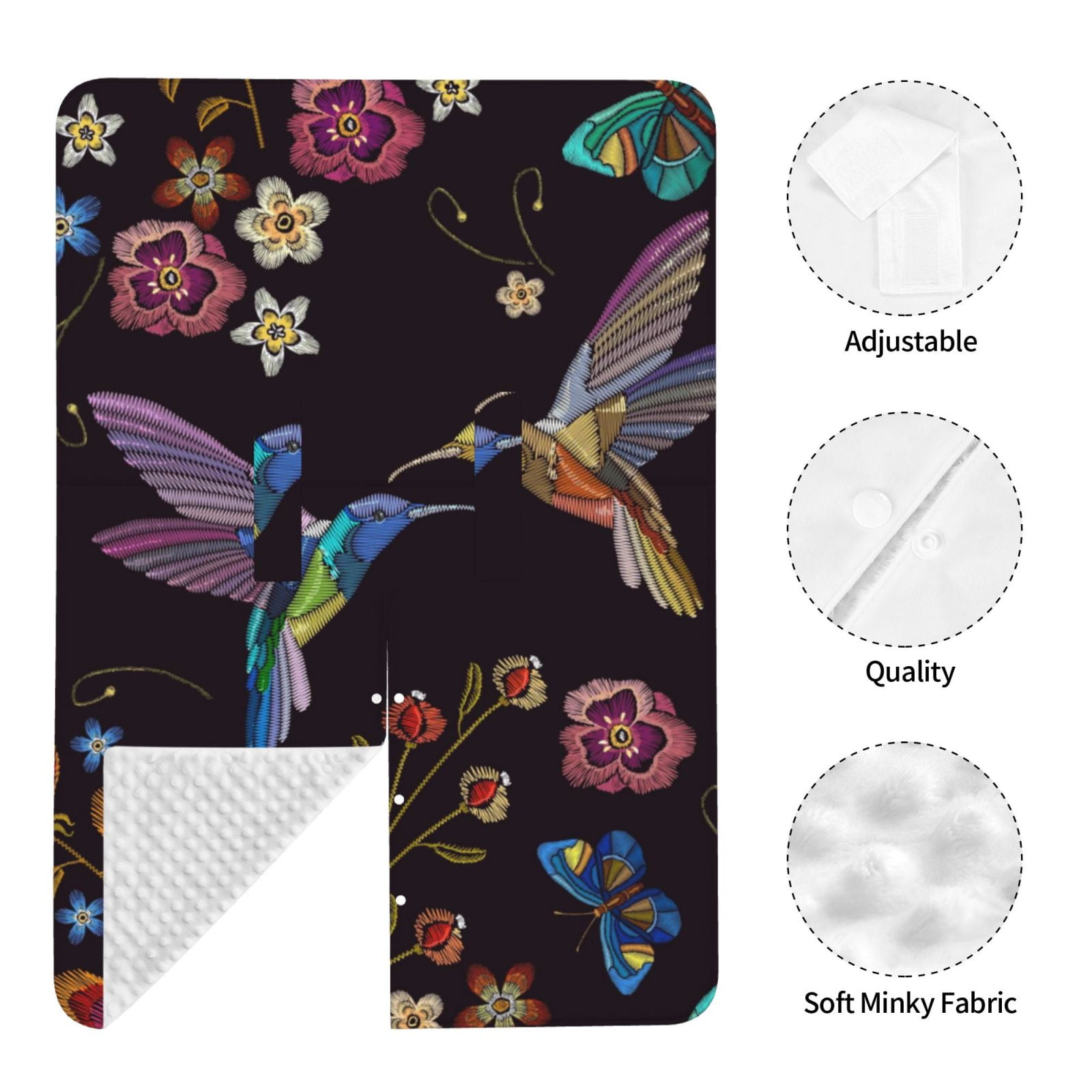 Naloa Humming Bird Baby Car Seat Cover, Breathable Baby Carrier Cover, Multiuse Baby Carrier Cover & Nursing Breastfeeding Cover