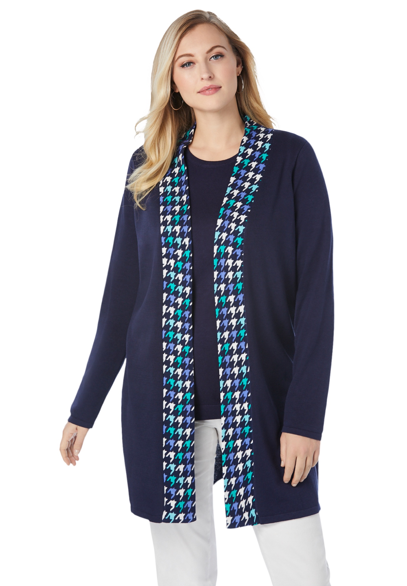 Gauge Cardigan Topper Sweater 